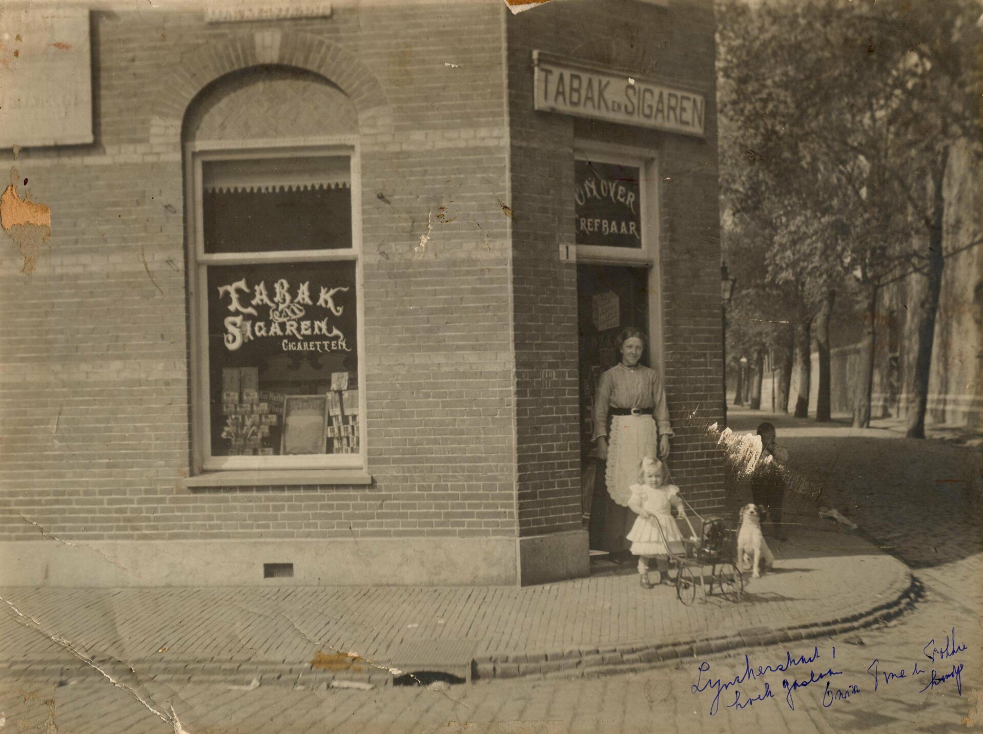 Hondje Fikkie van de sigarenboer.